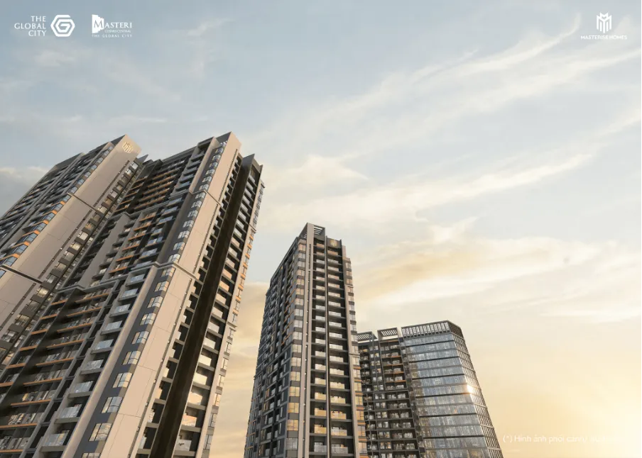 Gia đình vui chơi trong khuôn viên nội khu